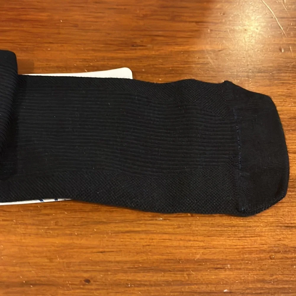 Birkenstock Support sole Socks black footbed comfort Mens 6-8 Made In Turkey new